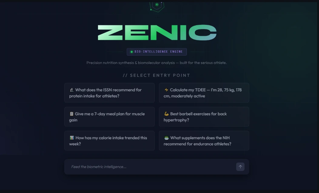 INTERFACE — BIO-INTELLIGENCE ENGINE